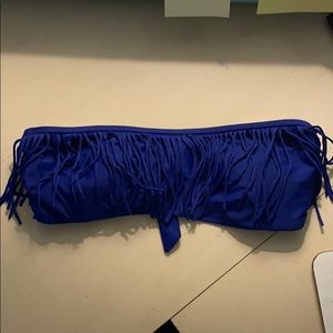candie’s swimwear. blue bandeau top size L